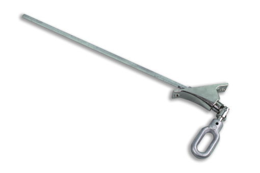 Pivoting bearing with hexagonal rod 90° size 7 mm connecting eye 